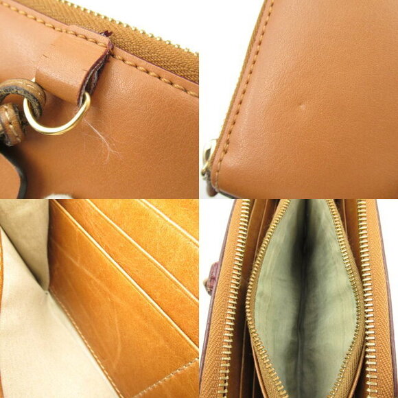 Chloe round long wallet brown leather Wallet - Picture 10 of 10